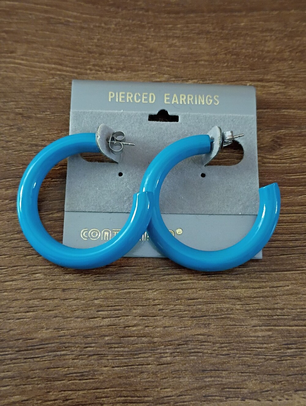 dangle earrings hoops blue fashion statement jewelry